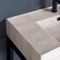 Modern Console Sink Vanity, Travertine Style Sink, 32 Inch