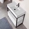 Modern  Console Vanity, 35 Inch