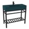 Modern Console Sink Vanity, Green Ceramic Sink, 40 Inch