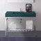 Modern Console Sink Vanity, Green Ceramic Sink, 40 Inch