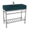 Modern Console Sink Vanity, Green Ceramic Sink, 40 Inch