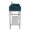 Modern Console Sink Vanity, Green Ceramic Sink, 40 Inch