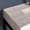 Modern Console Sink Vanity, Travertine Style Sink, 40 Inch