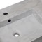 Marble Design Ceramic Wall Mounted Sink With Counter Space, Towel Bar Included