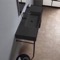Black Modern Console Sink, 48 Inch