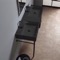 Black Modern Double Console Sink, 48 Inch