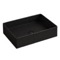 Vessel Sink - 24 Inch, Black, Square, Modern, Ceramic
