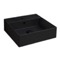 Wall Mount Sink - 18 Inch, Ceramic Rectangular, Modern, Matte Black