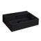 Wall Mount Sink - Black, Ceramic, Rectangular, 24 Inch