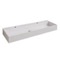 Wall Mount Sink - Trough, Double, 48 Inch, Modern, Ceramic