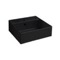 Wall Mount Sink - Black, Small, Modern, Square, 12 Inch, Ceramic