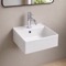 Wall Mount Sink - Small, Modern, Square, 12 Inch, Ceramic