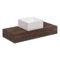 Vessel Bathroom Sink, Square, White Ceramic