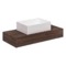 Rectangular White Ceramic Vessel Sink