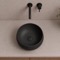 Vessel Sink - 16 Inch, Black, Small, Round, Modern