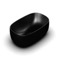 Vessel Sink - 18 Inch, Oval, Modern, Ceramic, Matte Black