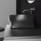 Vessel Sink - 16 Inch, Oval, Modern, Ceramic, Matte Black