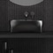 Vessel Sink - 22 Inch, Oval, Modern, Ceramic, Matte Black