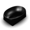 Vessel Sink - 22 Inch, Oval, Modern, Ceramic, Matte Black