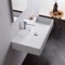 Wall Mount Sink - Modern, Rectangular, 32 Inch, Ceramic