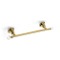 Towel Bar, Gold, Brass, 20 Inch, with Crystals
