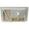 Rectangular White Ceramic Wall Mounted or Drop In Sink