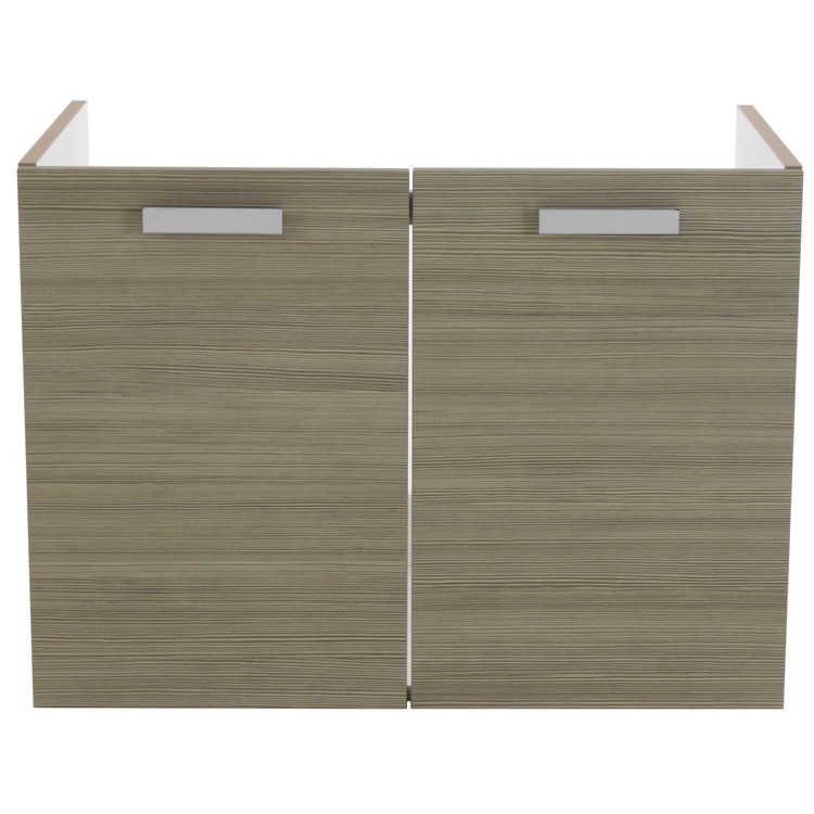 Acf L427lc By Nameek S Cubical 30 Inch Wall Mount Larch Canapa Bathroom Vanity Cabinet Thebathoutlet