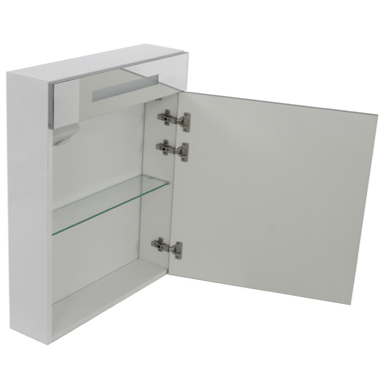 Acf S506 By Nameek S Single 24 Inch Medicine Cabinet With Neon Light Thebath Medicine Cabinet With Neon Light, 24 Inch Medicine Cabinet With Lights