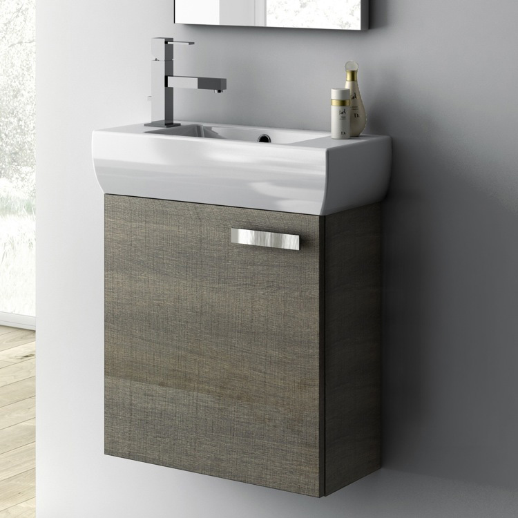 18 Inch Vanity Cabinet With Ed Sink Acf C13 Thebathoutlet Bathroom Vanity Acf C13 18 Inch Cabinet With Ed Sink