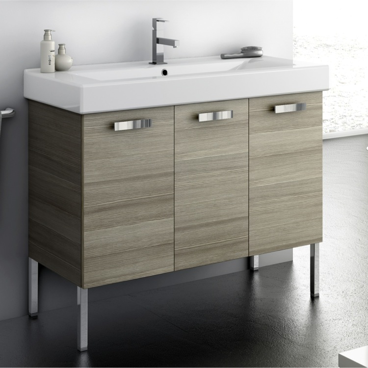 Acf C16 By Nameek S Cubical 39 Inch Vanity Cabinet With Fitted