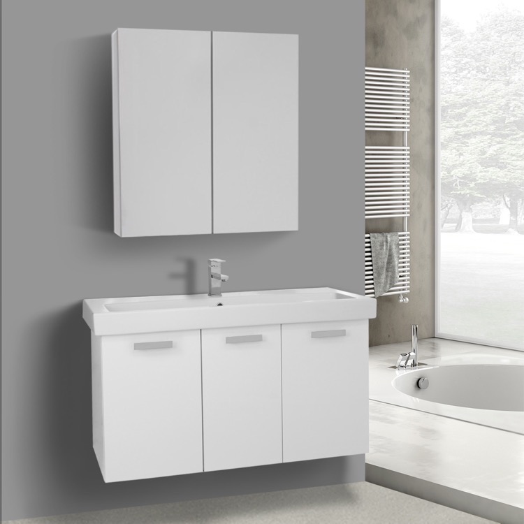 Acf C981 By Nameek S Cubical 2 39 Inch Glossy White Wall Mount