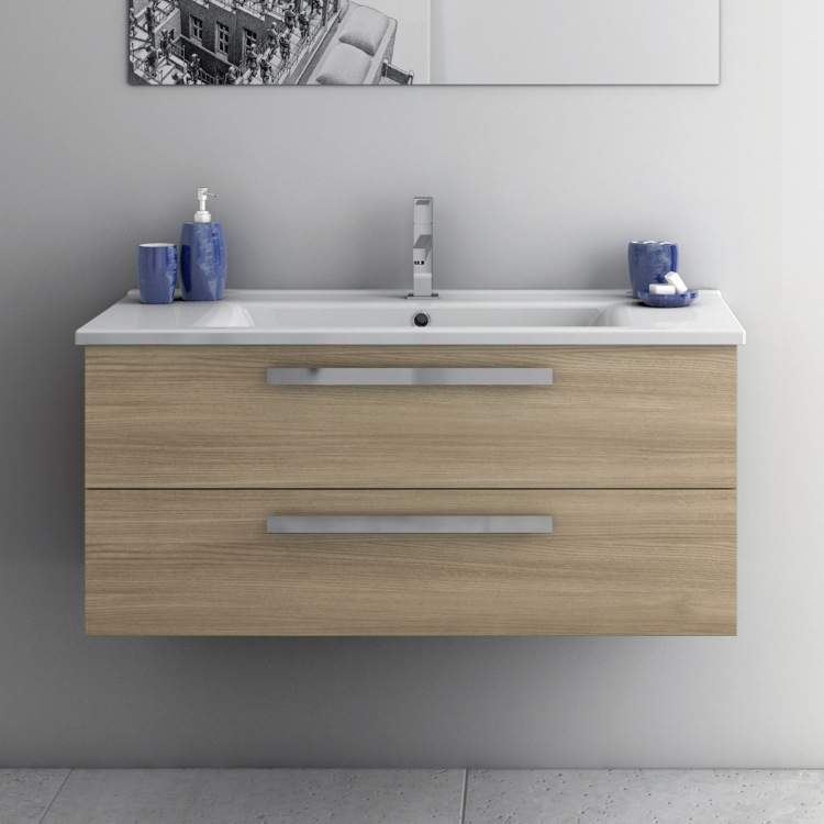 38 inch vanity cabinet with fitted sink, acf da06 - thebathoutlet