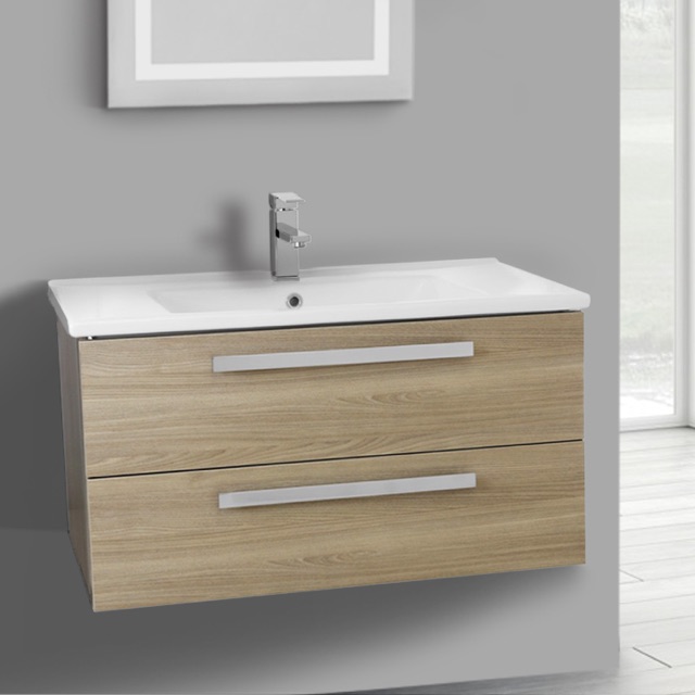 Acf Da05 Style Oak By Nameek S Dadila 33 Inch Vanity Cabinet With