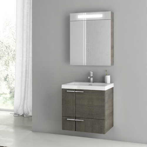 Acf Ans147 By Nameek S New E 23 Inch Grey Oak Bathroom Vanity 23 Inch Grey Oak Bathroom Vanity