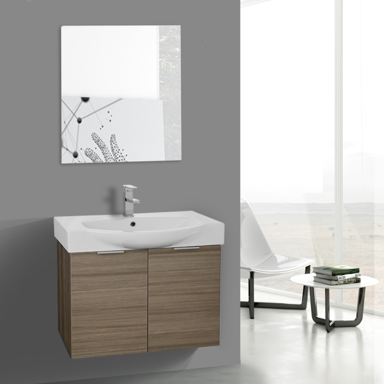 Arcom Kal48 By Nameek S Kalboza 28 Inch Larch Canapa Wall Mounted Bathroom Vanity Arcom Kal48 28 Inch Larch Canapa Wall Mounted Set