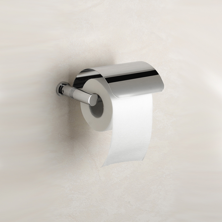 Toilet Paper Holder, Windisch 85351D-CR, Brass Toilet Roll Holder with Cover
