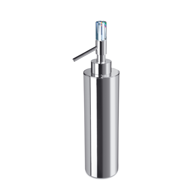 Windisch 90615-CR Contemporary Chrome Soap Dispenser with Swarovski Crystal