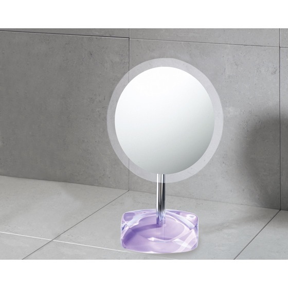 Gedy 4607-79 Countertop Makeup Mirror, 2.5x, Lilac