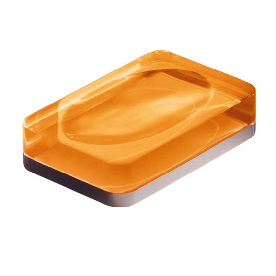 Gedy 7311-67 Orange Rectangle Countertop Soap Dish