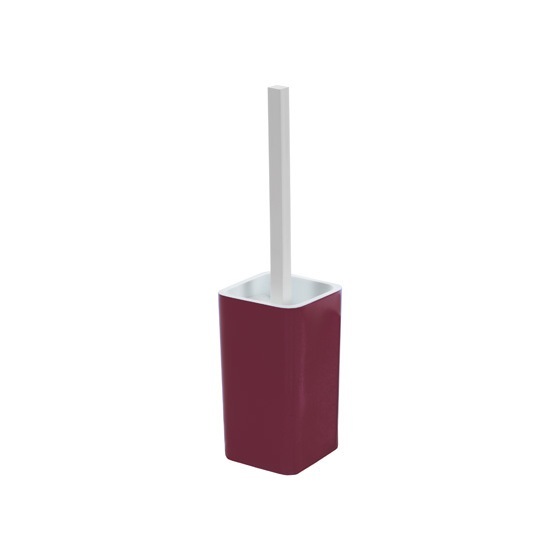 Gedy 7933-53 Contemporary Ruby Red Toilet Brush Holder