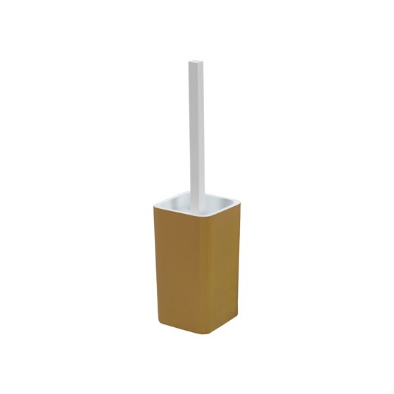 Gedy 7933-87 Contemporary Gold Finish Toilet Brush Holder