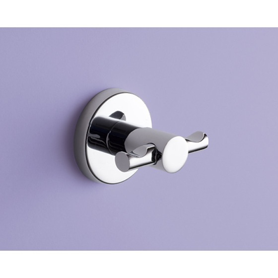 Gedy FE26-13 By Nameek's Felce Double Hook, Chrome - TheBathOutlet