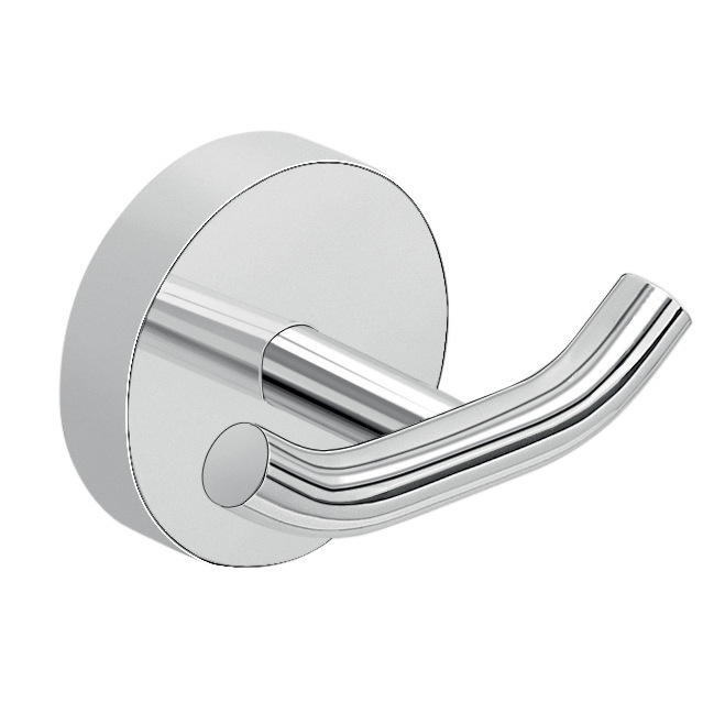 Gedy 2326-13 Robe Hook, Chrome, Double