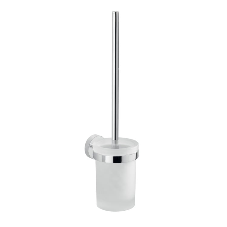 Polished Chrome Bathroom Toilet Brushes Set Wall Mount Toilet