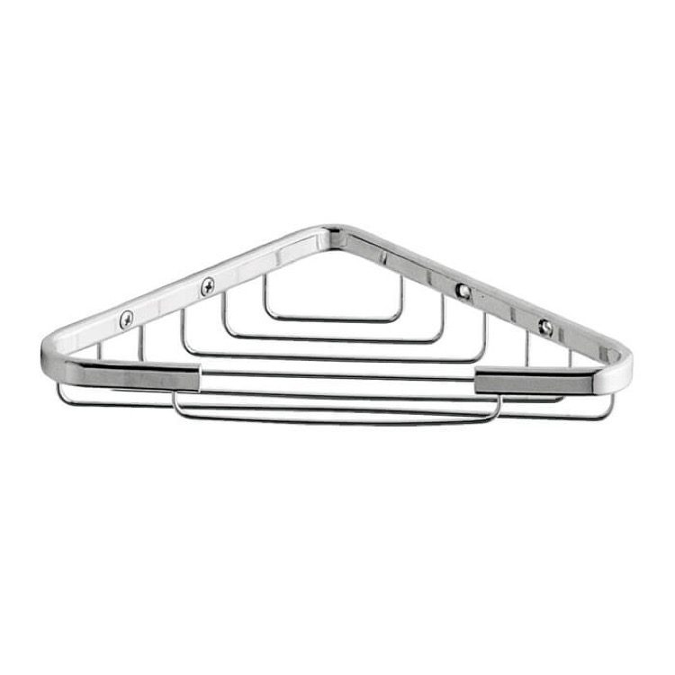 Gedy 2480 Chrome Wire Corner Shower Basket