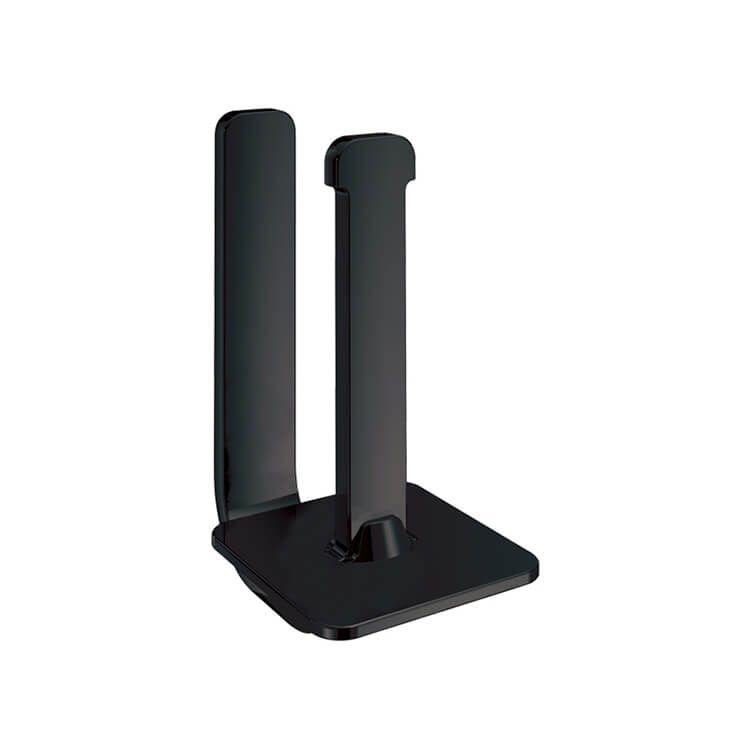 Gedy 3224-02-14 Toilet Paper Holder, Matte Black, Vertical