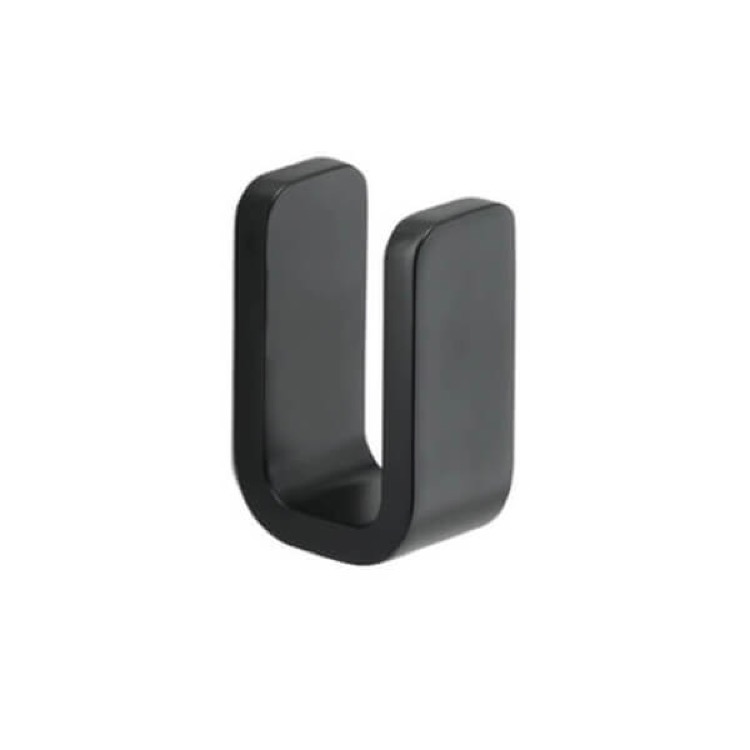 Robe Hook, Matte Black, Single, Outline Gedy 3226-14 by Nameeks