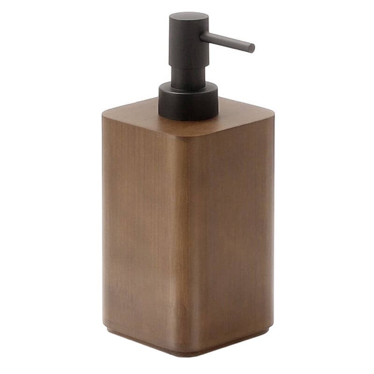 Gedy 3980-30 Walnut Free Standing Soap Dispenser