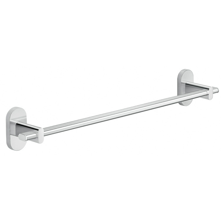 Towel Bar, Gedy 5321-45-13, 18 Inch Polished Chrome Rounded Towel Rail