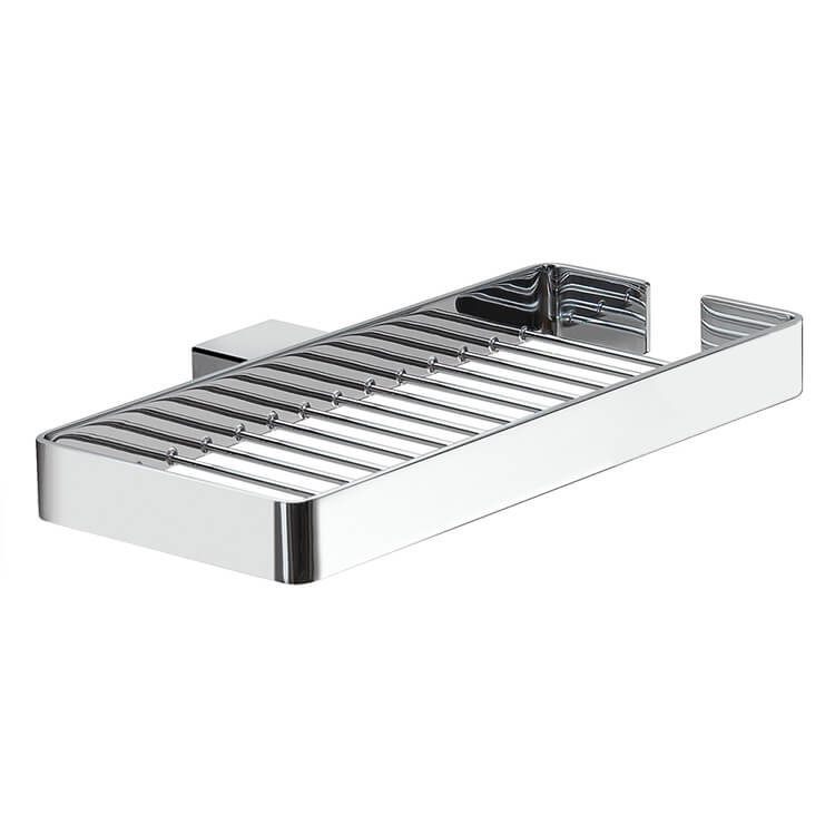 Gedy 5418-13 By Nameek's Lounge Wall Mounted Square Chrome Wire Double Soap  Holder - TheBathOutlet